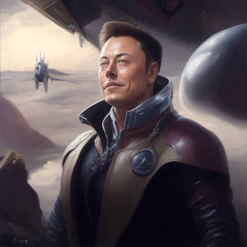 Elon Musk Cosmic Art