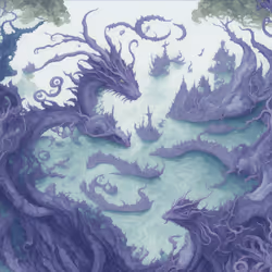 Violet Water Dragons #4