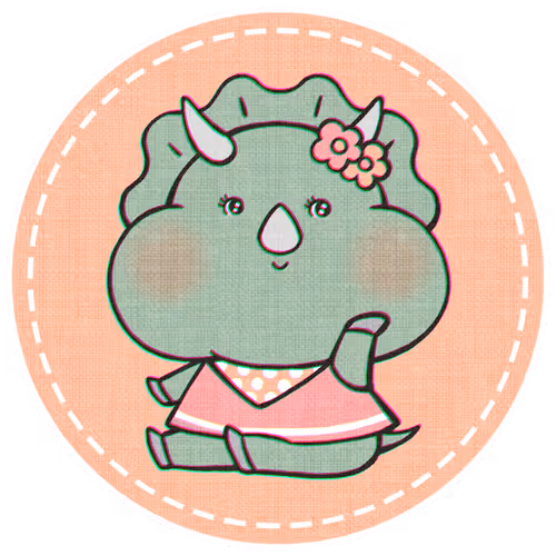 S4 016 Retro Mochi Triceratops