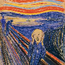 The Scream Pixelated