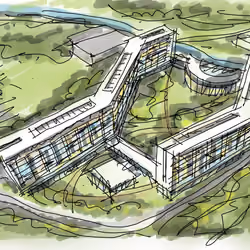 Rabbit's home conceptual design drawing#1