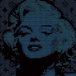 Ascii Marilyn on LV