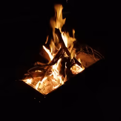 real fire