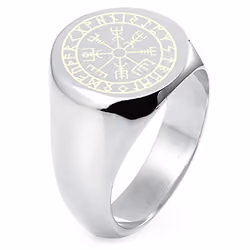 White Gold King Ring 
