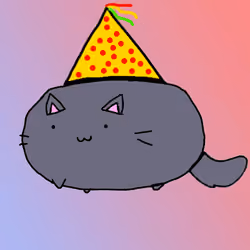 Partying Snuggly Cat
