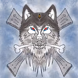 Wolf digital painting NFT