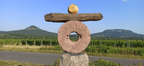 Millstone statue 1