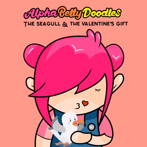 AlphaBetty Doodles The Seagull & The Valentine's Gift