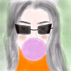 Bubble gum girl 