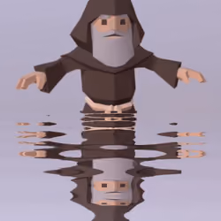 old wizard in the waterr
