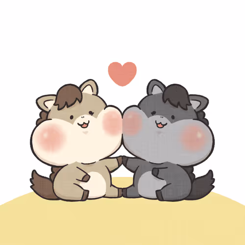 Mochi Pony Couple In Love