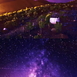 Purple Night Sky