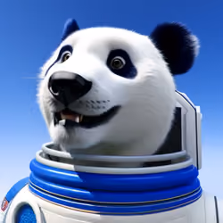 Astronaut Ovog Blue Portrait