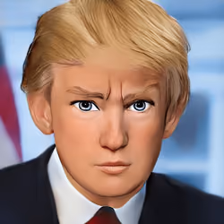 Donald Trump #3 3D Real-Cartoon