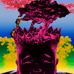 あたまやま　cherry tree man (a)