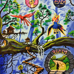 Realm+Polychain Monsters NFT (Acrylic painting)