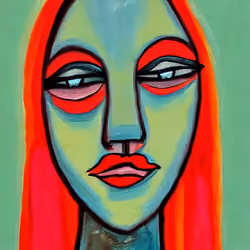 colored face #100