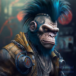 Rebel Primates Collection No 1 - Name: Anarch