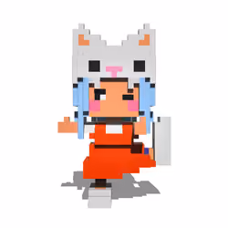 Pixel World Human 3d model#8