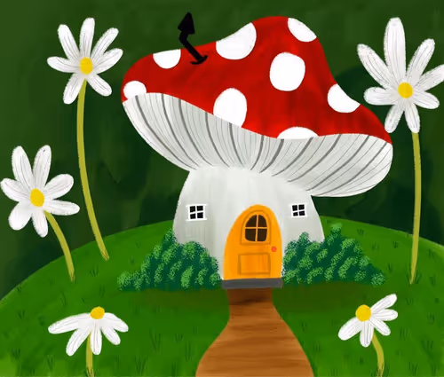 The mushroom house
