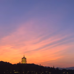 Sunset in West Lake