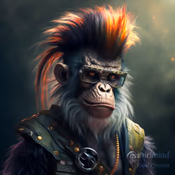 Rebel Primates Collection No 2 - Name: Ruffian