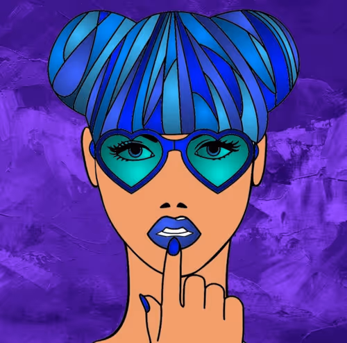 #017  Blue Girl