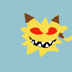 Spiky ball + Pikachu Evil Red Eye :(