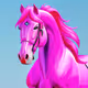 Pink Horse Face