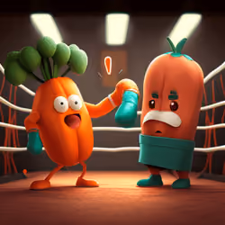 the carrot in the ring stings like a bee