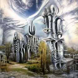Futuristic Alien City