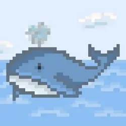 Pixel Animal #002 - Willy Whale
