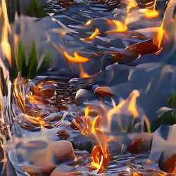 fire's water