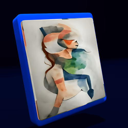 Kglitch minimal woman 3D