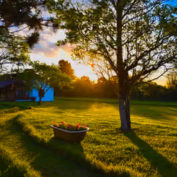 Calm sunset