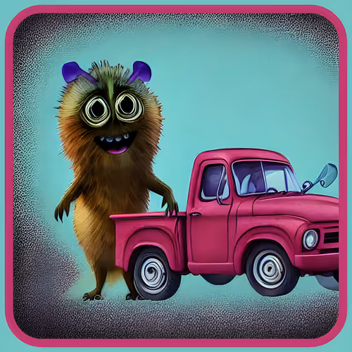 Mumzel Next to the Toy Truck