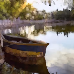 a Boat in Tamansari