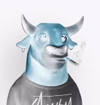 Mini bull negative #42