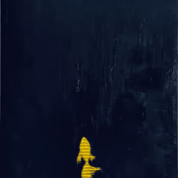 #024 WE ARE BORN ALONE YELLOW AND PIXEL