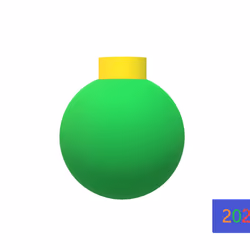 Christmas ball green