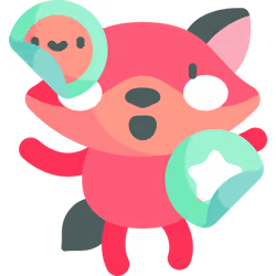 FUN FOX WITH STICKERS