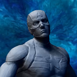 Plaster Captain America