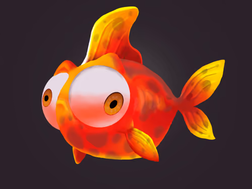Animated Fish Digital Art - 0001