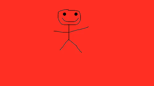 Child's first drawing on Paint