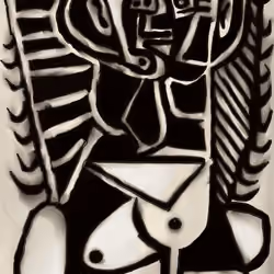 The Egyptian Woman (L’Egyptienne) - Picasso reinterpretation