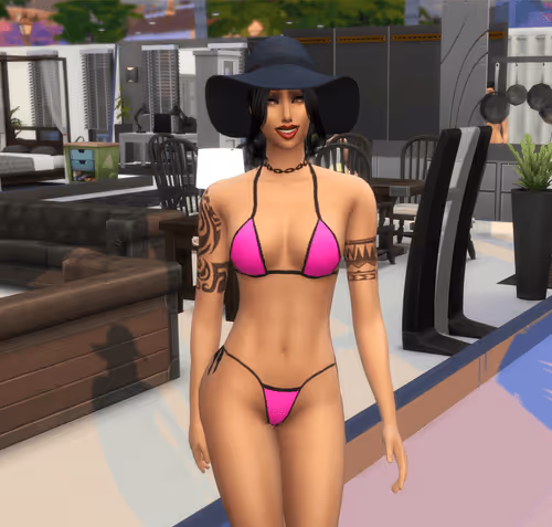 Miss November Swim Suit - Sims 4