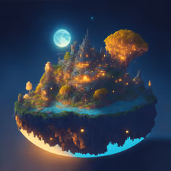 Barbarian Pixel Floating Island #5