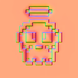 Kawaii SKULL #7907