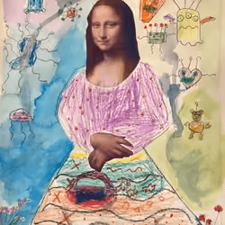 Mona Lisa in the sea