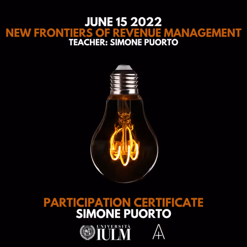 Simone Puorto, Participation Certificate